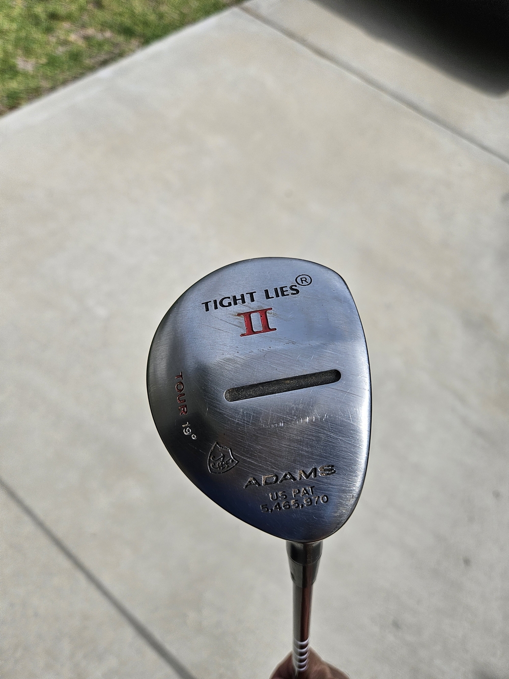 Adams Tight Lies II Tour 19° Golf Fairway Wood - Silver with Red Accent